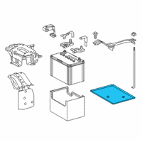OEM 2017 Lexus NX200t Tray, Battery Diagram - 74431-52040