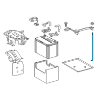 OEM Lexus RX350 Bolt, Battery Clamp Diagram - 74452-48010