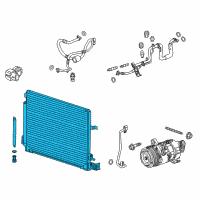 OEM Cadillac Condenser Diagram - 23452331