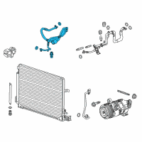 OEM 2016 Chevrolet Camaro Suction Hose Diagram - 84008565