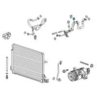 OEM Cadillac CT5 Rear AC Tube Valve Diagram - 22748614