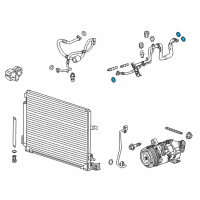 OEM Cadillac AC Tube Seal Diagram - 52477087