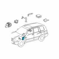 OEM 2007 Toyota Highlander Control Module Diagram - 89540-48360