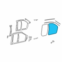 OEM 2005 Dodge Ram 3500 Seal-Door Opening Diagram - 55277294AA