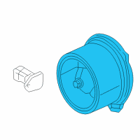 OEM 2009 Chrysler Aspen Motor-Blower With Wheel Diagram - 68046013AA