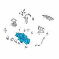 OEM Ford Escape Evaporator Assembly Diagram - AL8Z-19B555-B
