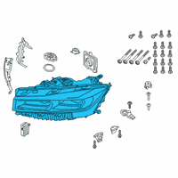 OEM 2021 BMW 740i xDrive HEADLIGHT, LASER LIGHT, LEFT Diagram - 63-11-9-450-235