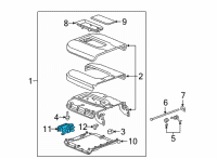 OEM 2021 GMC Sierra 3500 HD Latch Diagram - 84551975