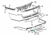 OEM 2022 Chevrolet Suburban Reflector Diagram - 84239330