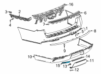 OEM GMC Yukon XL Reflector Diagram - 84239330