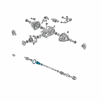 OEM Acura RL Boot Set, Outboard Diagram - 42018-SJA-003