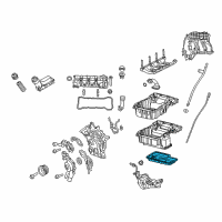 OEM 2017 Jeep Cherokee Pan-Engine Oil Diagram - 68161420AB