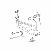 OEM 1997 Chevrolet Cavalier Rod Asm-Front Side Door Inside Handle Diagram - 22574371