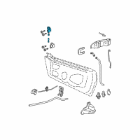 OEM 2001 Chevrolet Cavalier Upper Hinge Diagram - 16633457