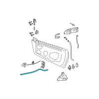 OEM 2001 Chevrolet Cavalier Rod-Front Side Door Locking Diagram - 22652285