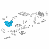 OEM 2007 Chevrolet Corvette Catalytic Converter Pipe Assembly Diagram - 15263677