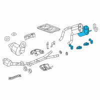 OEM Chevrolet Corvette Muffler & Pipe Diagram - 10354705