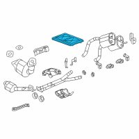 OEM 2006 Chevrolet Corvette Heat Shield Diagram - 10439697