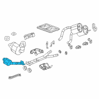 OEM 2012 Chevrolet Corvette Converter & Pipe Diagram - 25958407