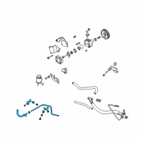 OEM 2001 Nissan Sentra Hose & Tube Assy-Power Steering Diagram - 49721-5M000