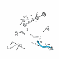 OEM 2000 Nissan Sentra Hose Assy-Pressure, Power Steering Diagram - 49720-5M100