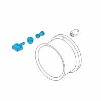 OEM 2020 Nissan Frontier Tpms Tire Pressure Monitoring Sensor Diagram - 40770-3AN0D