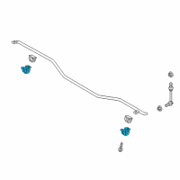 OEM Hyundai Genesis Bracket-STABILIZER Bar, LH Diagram - 55514-B1200