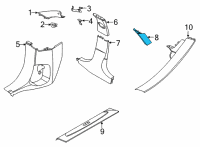 OEM BMW 228i xDrive Gran Coupe COVER COLUMN C LEFT Diagram - 51-43-5-A04-F45