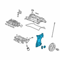 OEM Honda Civic Case Assembly, Chain Diagram - 11410-59B-000