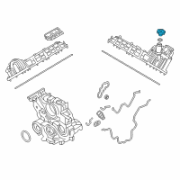 OEM Nissan Cap-Oil Filter Diagram - 15255-EZ40A