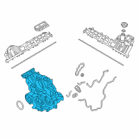 OEM 2018 Nissan Titan XD Cover Assy-Front Diagram - 13500-EZ40C