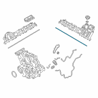 OEM 2017 Nissan Titan XD Rocker Cover Gasket Diagram - 13270-EZ40A