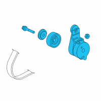 OEM 2006 Honda Accord Tensioner Assy., Auto Diagram - 31170-RCJ-A01