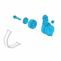 OEM 2005 Honda Accord Tensioner Assy., Auto Diagram - 31170-RCJ-A01
