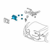 OEM Honda Insight SET, RADAR SUB-ASSY. Diagram - 36803-TXM-A46