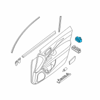 OEM 2019 Infiniti QX60 Left Power Seat Memory Switch Assembly Diagram - 25491-3JA0A