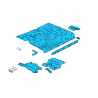 OEM 2002 GMC Sonoma Panel Asm, Floor T(53) Diagram - 12548364