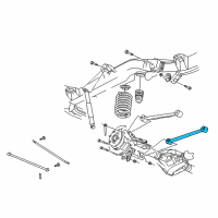 OEM 2006 GMC Envoy Rear Lower Control Arm Diagram - 15069840