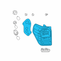OEM Toyota 4Runner Tail Lamp Diagram - 81561-35360