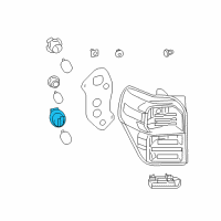 OEM 2010 Toyota 4Runner Socket Diagram - 90075-60025