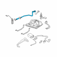 OEM Chevrolet Monte Carlo Pipe Asm-Fuel Tank Filler (W/ Filler Hose) Diagram - 25839759
