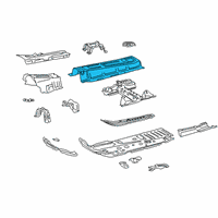 OEM Toyota RAV4 Prime Center Floor Pan Diagram - 58113-0R050