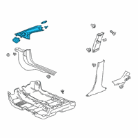 OEM 2019 Chevrolet Spark Weatherstrip Pillar Trim Diagram - 42550450