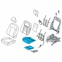 OEM 2019 Ford F-350 Super Duty Seat Cushion Pad Diagram - HC3Z-2663222-E