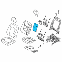 OEM 2021 Ford F-350 Super Duty Seat Back Heater Diagram - JL3Z-14D696-E