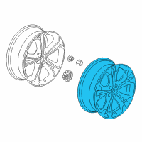 OEM 2019 Buick Cascada Wheel, Alloy Diagram - 39003341