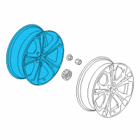 OEM Buick Cascada Wheel, Alloy Diagram - 39172645