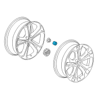 OEM 2018 Buick Cascada Wheel Nut Cap Diagram - 13450276