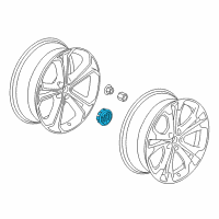 OEM 2016 Buick Cascada Center Cap Diagram - 39009647