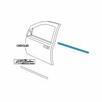 OEM 2007 Chrysler Aspen WEATHERSTRIP-Front Door Belt Outer Diagram - 55364719AB